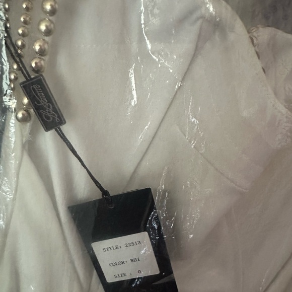 La Femme Dress or Gown in White NWT - Picture 4 of 4